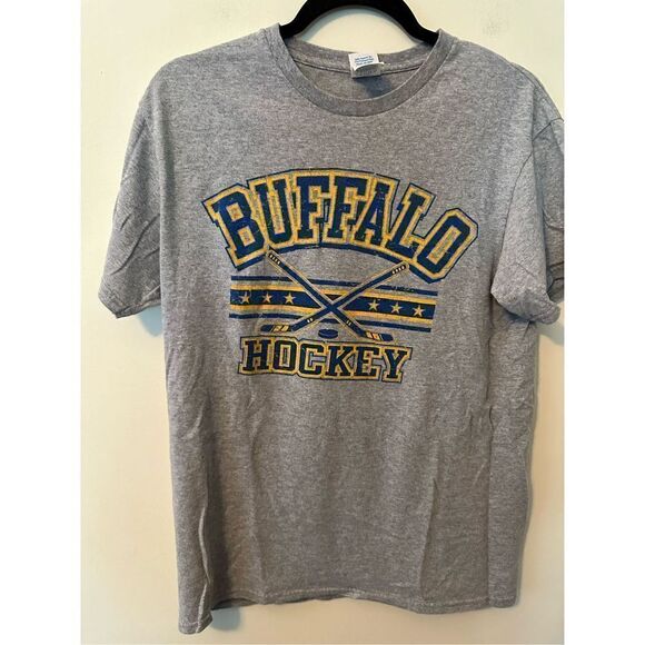 Vintage Buffalo Sabres ‘Buffalo Hockey’ 90s Logo T-Shirt - Picture 1 of 3